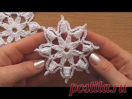 Crochet motif tutorial VERY EASY  Crochet motifs for beginners