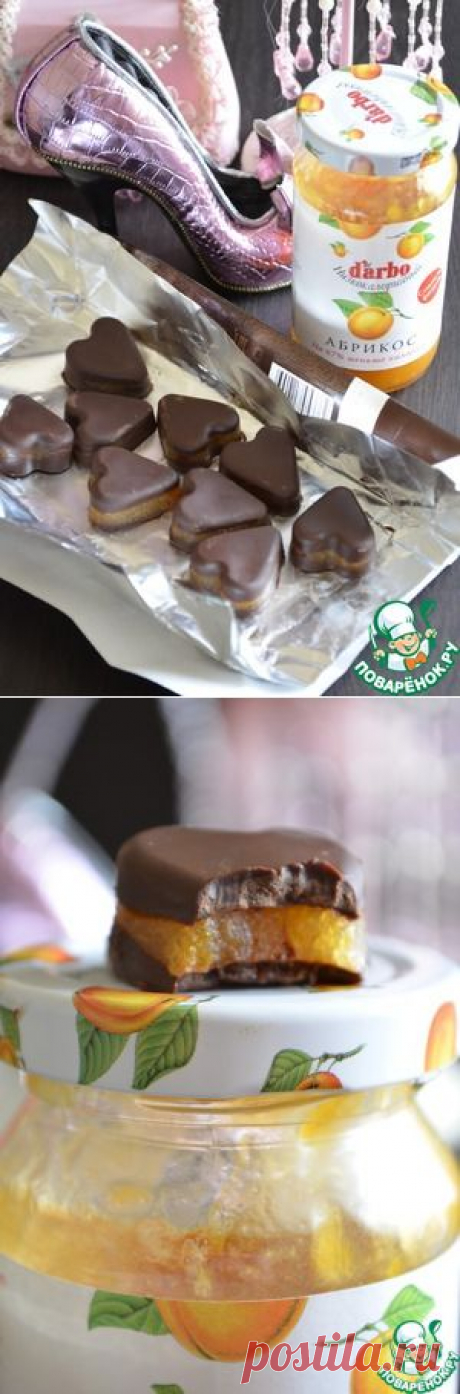 Желейные конфетки в горьком шоколаде - кулинарный рецепт