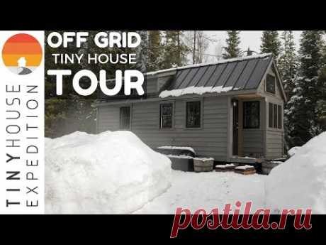 Off-Grid Tiny House TOUR: Fy Nyth Nestled in Wyoming Mountains - YouTube