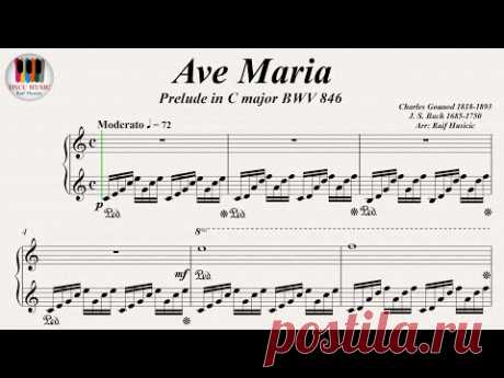 Ave Maria (Prelude in C major BWV 846) - Johann Sebastian Bach, Charles Gounod