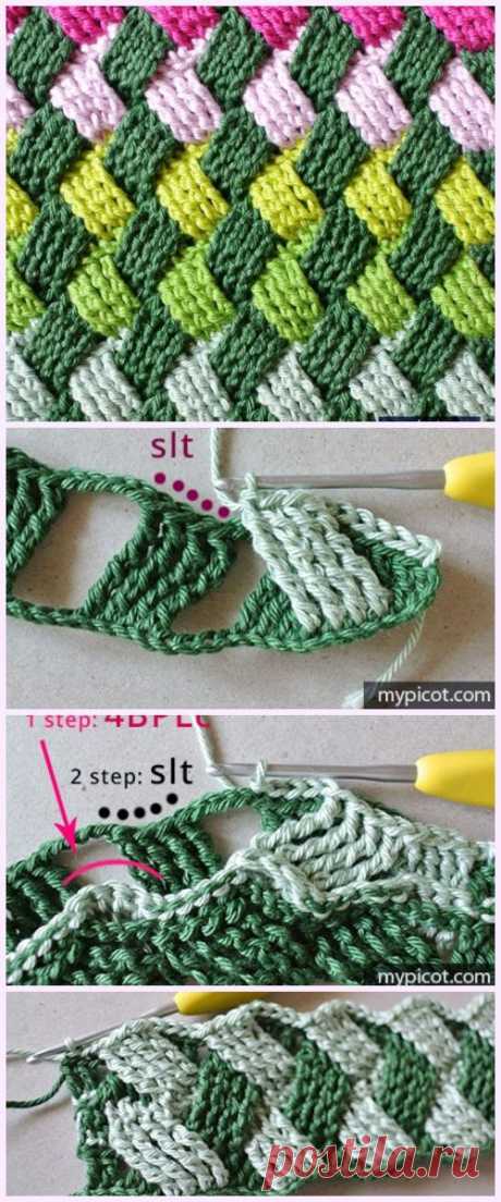 Crochet Basket Weave Stitch Free Crochet Pattern - Salvabrani