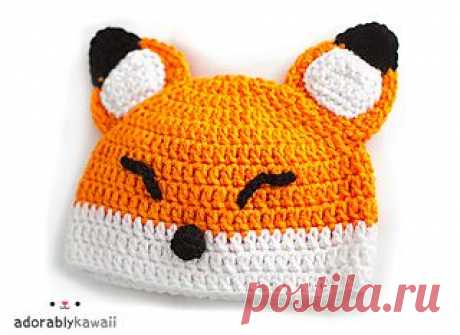 Ravelry: Sleepy Fox Baby Hat pattern by Amanda Michelle