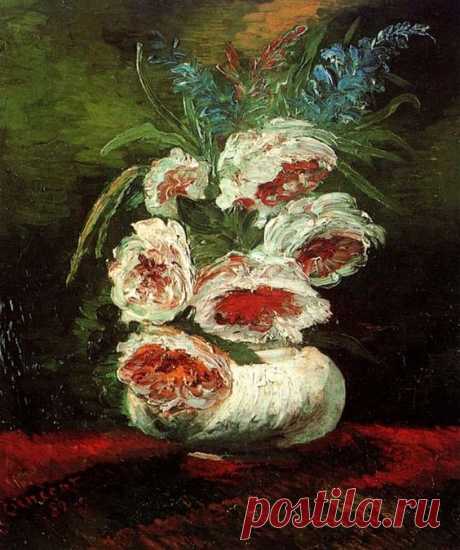 Vincent van Gogh: Vase with Peonies