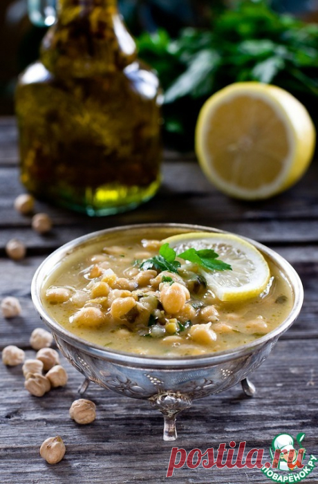 Суп с нутом и лимоном – кулинарный рецепт