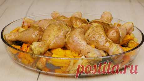 Курица с тыквой и овощами | Покулинарим | Пульс Mail.ru