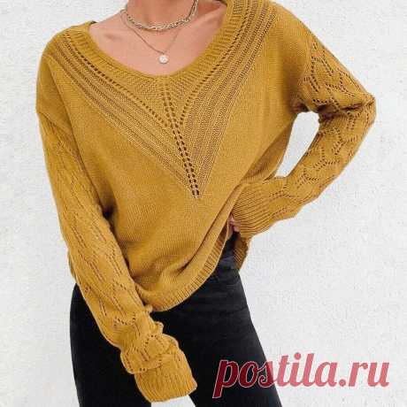 Большая подборка джемперов и пуловеров со схемами: 8 идей для вязания спицами | Вяжем вместе! | Пульс Mail.ru