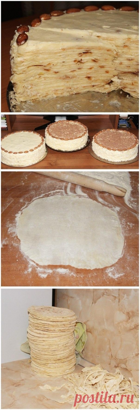 Как приготовить торт наполеон на сковороде - рецепт, ингридиенты и фотографии