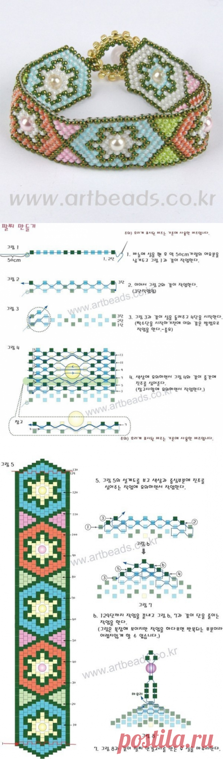 МК Браслеты из бисера и бусин
