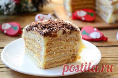 Торт из печенья с заварным кремом - пошаговый рецепт с фото на Повар.ру