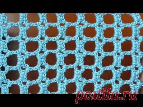 Crochet grid pattern Узор сетка вязание крючком 41