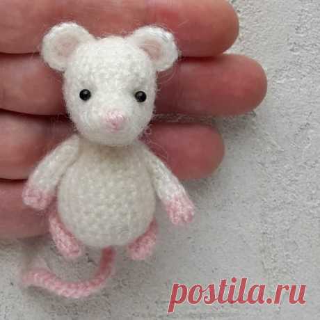 Вязаная мышка амигуруми крючком | Hi amigurumi