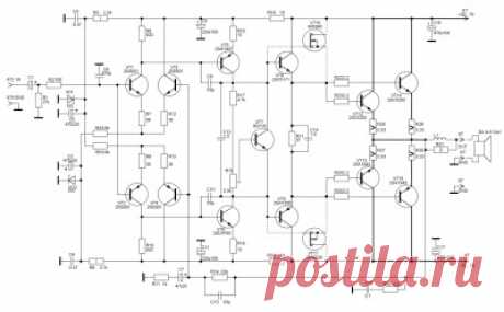 Схема усилителя мощности Ланзар. Обзор.