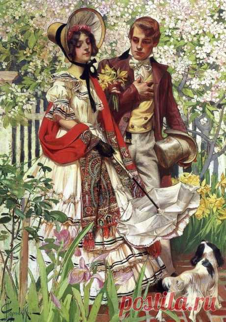 Картинки для декупажа. Joseph Christian Leyendecker - Дамы и кавалеры