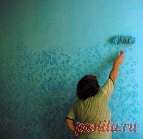 Как покрасить стены пятнисто — Всё самое интересное!