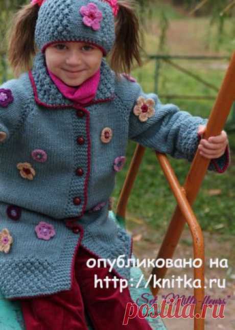 Кардиган для девочки спицами, 30 моделей с описанием и схемами вязания, Вязание для детей