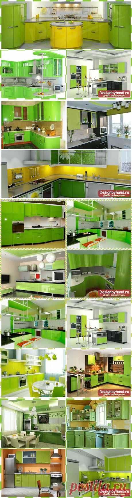 Кухни зеленого цвета. Зеленый цвет в интерьере кухни