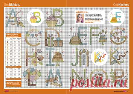 Журнал Cross Stitch Crazy 242'2018 "Birthday alfhabet" chart a
3500x2474