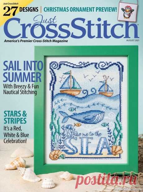 Схемы из журнала "Just CrossStitch" August 2021 | Схемы вышивки крестом, вышивка крестиком