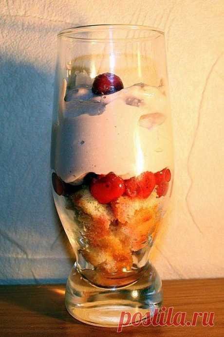 Десерт Вишневое наслаждение - Выпечка и сладости - Рецепты - Дети@Mail.Ru