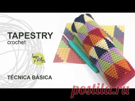 Tutorial Tapestry /Jacquard Crochet o Ganchillo Técnica Básica