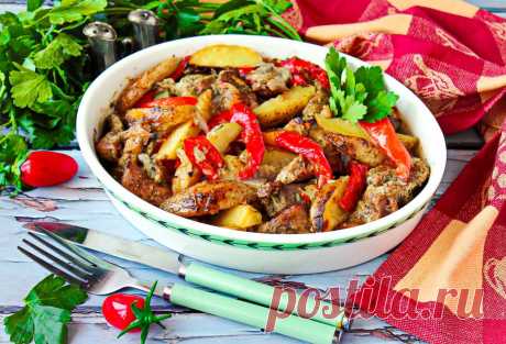 Свинина в духовке с овощами и картошкой запеченная рецепт с фото пошагово - 1000.menu