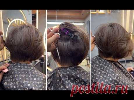 Fix a Bad Bob Hair for Women | Beauty Short Layered Bob Hair Cutting Techniques