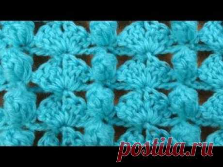 Забавный Ажурный узор крючком с шишечками    Openwork crochet stitch   113