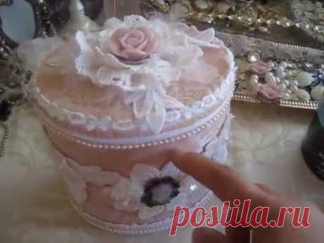 Gorgeous Shabby Chic n Victorian Altered Metal Tins - YouTube