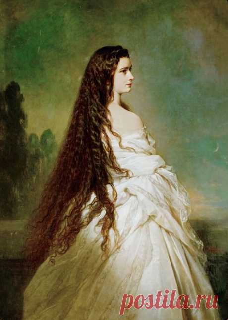 Елизавета, императрица Австрии и королева Венгрии (1837-1898 убита) (картина) — Франц Ксавьер Винтерхальтер