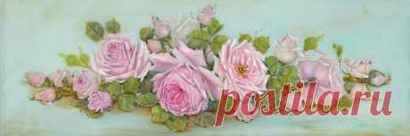 Романтические розы в живописи Catherine Risi