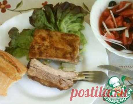 Запеченные свиные ребрышки с салатом «Мурсия» - кулинарный рецепт