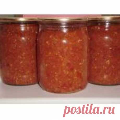 Аджика яблочная Кулинарный рецепт