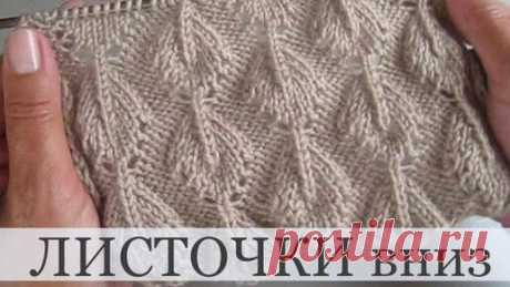 Вераша - вязание | Ажурные листики спицами - изящно и просто