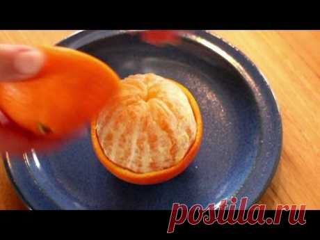 Orange to go - How to peel an orange in an easy way - YouTube