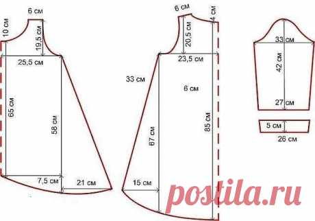В копилку любителей шитья - шъём платье-трапецию