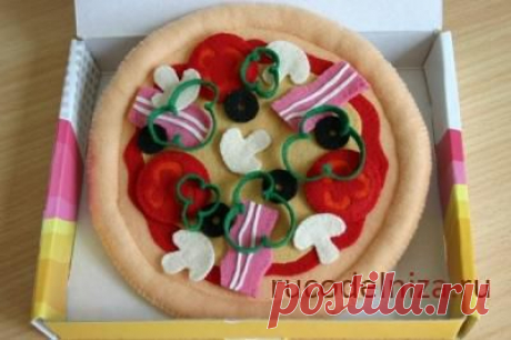 Сайт Рукодельница. Мастер-классы: рукоделие, кулинария Belka123 » дневник » Развивающая игрушка из фетра «Пицца»