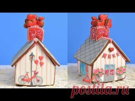 VALENTINE'S DAY GINGERBREAD HOUSE by HANIELA'S