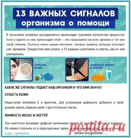 13 Важных и Опасных Сигналов ОРГАНИЗМА О Помощи