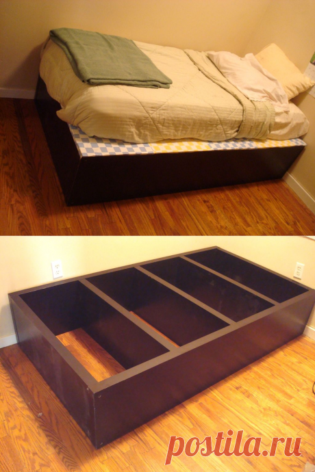Из одного предмета мебели можно сделать другой: например, стеллаж легко превращается в кровать