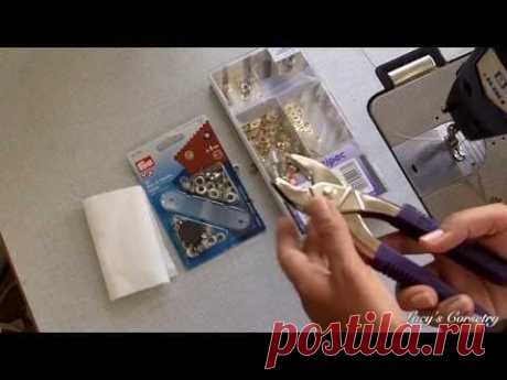 Prym Vario Grommet-Setting Pliers Demonstration | Lucy's Corsetry - YouTube