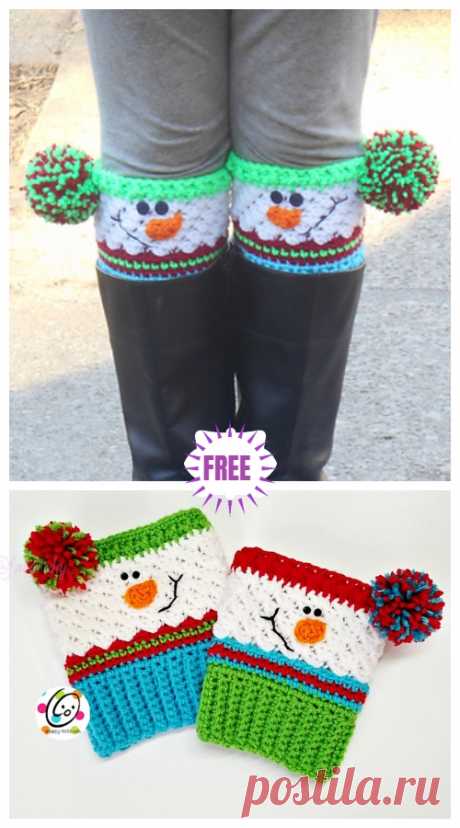 Crochet Snowman Boots Crochet Pattern