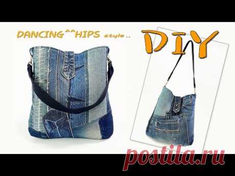 diy/sewing/hand bag making at home with cloth/bag design/tote bag tutorial/가방만들기/school bag/tote bag