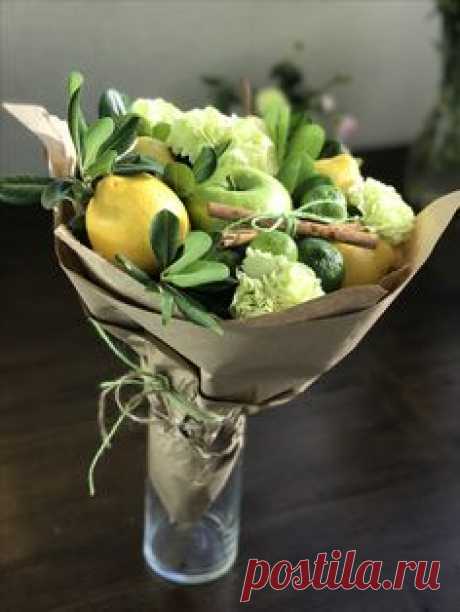 Amazing apples-lemons Bouquet  #fruitbouquet