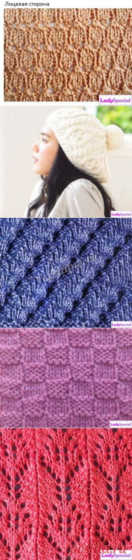 Узоры для вязания шапок спицами | Домохозяйки