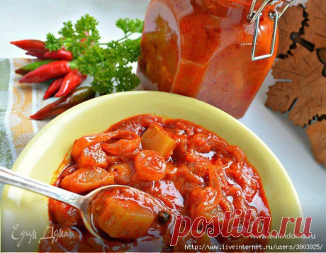Лечо из кабачков с томатной пастой - простая и быстрая закуска на зиму для истинных гурманов