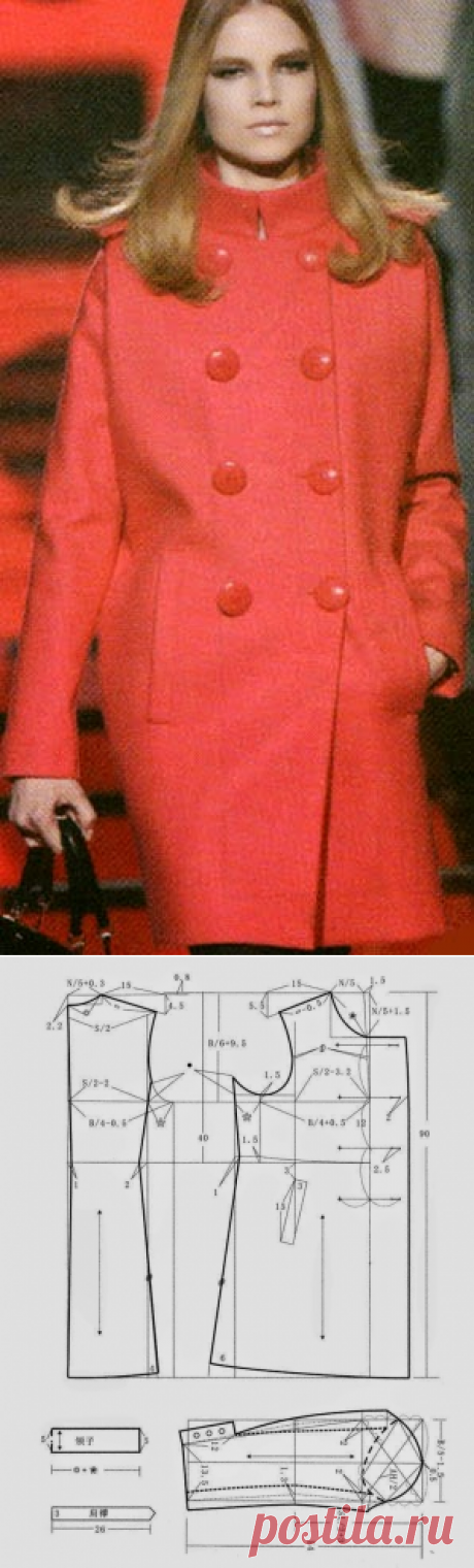 Пальто.Схемы моделирования.Китай.