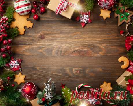 Скачать обои украшения, Новый Год, Рождество, подарки, Christmas, wood, New Year, decoration, xmas, gift box, Merry, fir tree, ветки ели, раздел новый год в разрешении 1280x1024