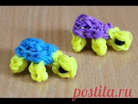 Черепаха из резинок. Плетение Rainbow loom