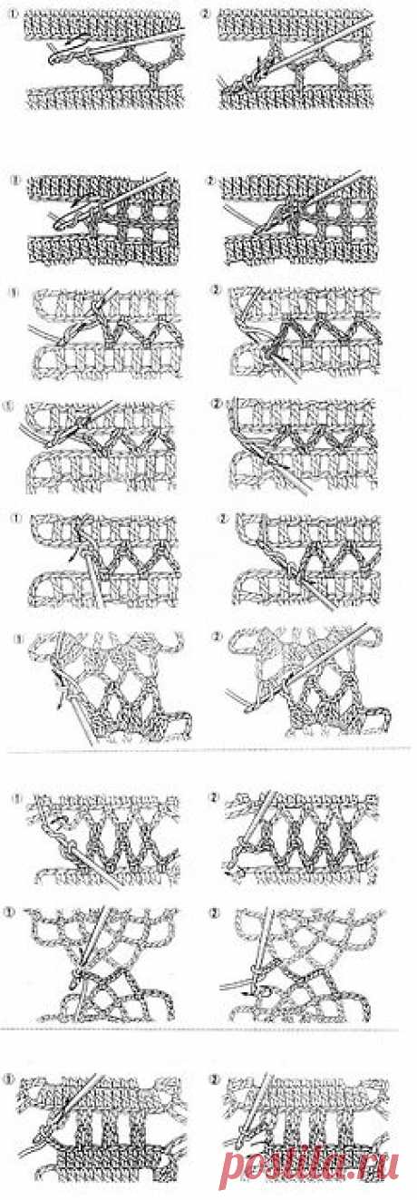Учимся соединять вязание крючком.