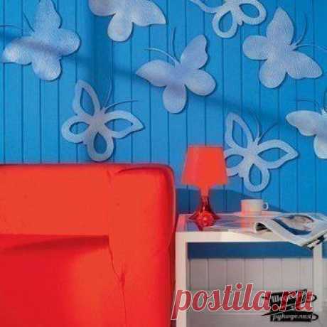Декорирование стены: делаем бабочек из тонкой потолочной плитки | Делаем сами